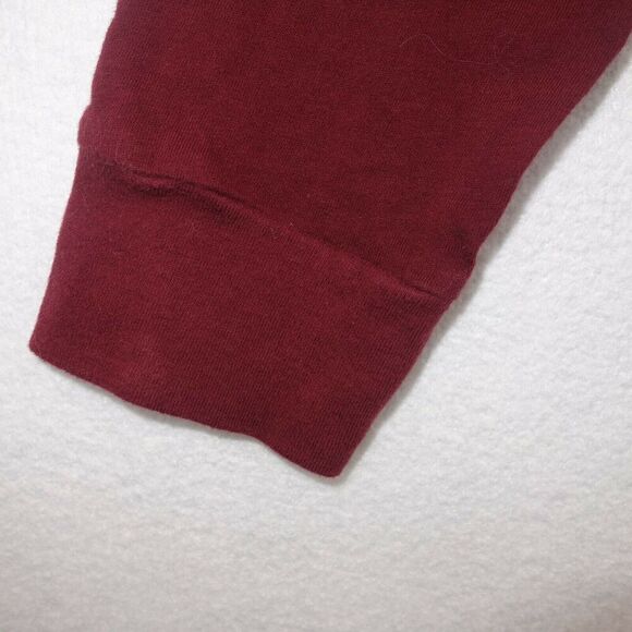 Hollister Cropped Sun Long Sleeve Tee Shirt Marron Red Juniors Women's Small - Picture 8 of 8